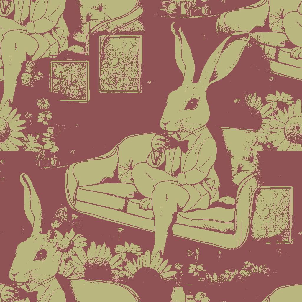 Rabbits Repose in Honey