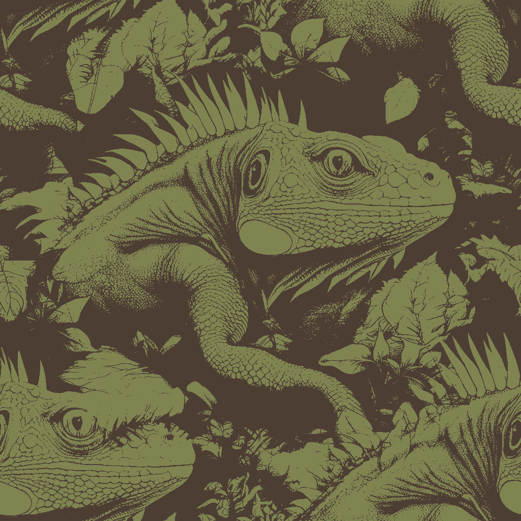 Iguanas Halcyon in Terracotta