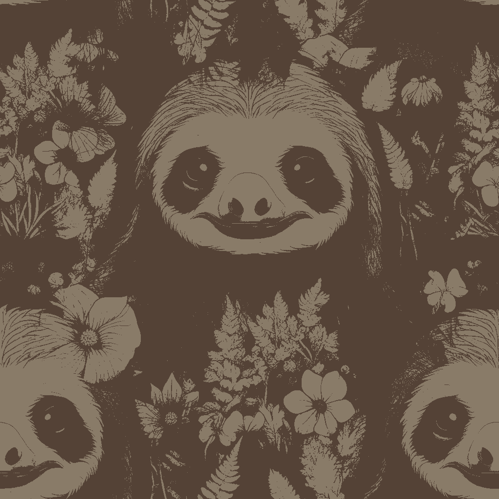 Sloths Repose in Terracotta