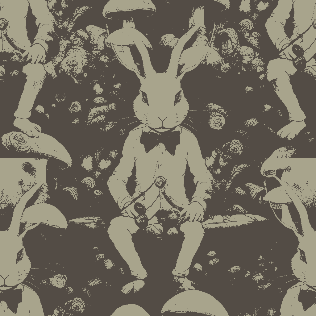 Rabbits Halcyon in Amber
