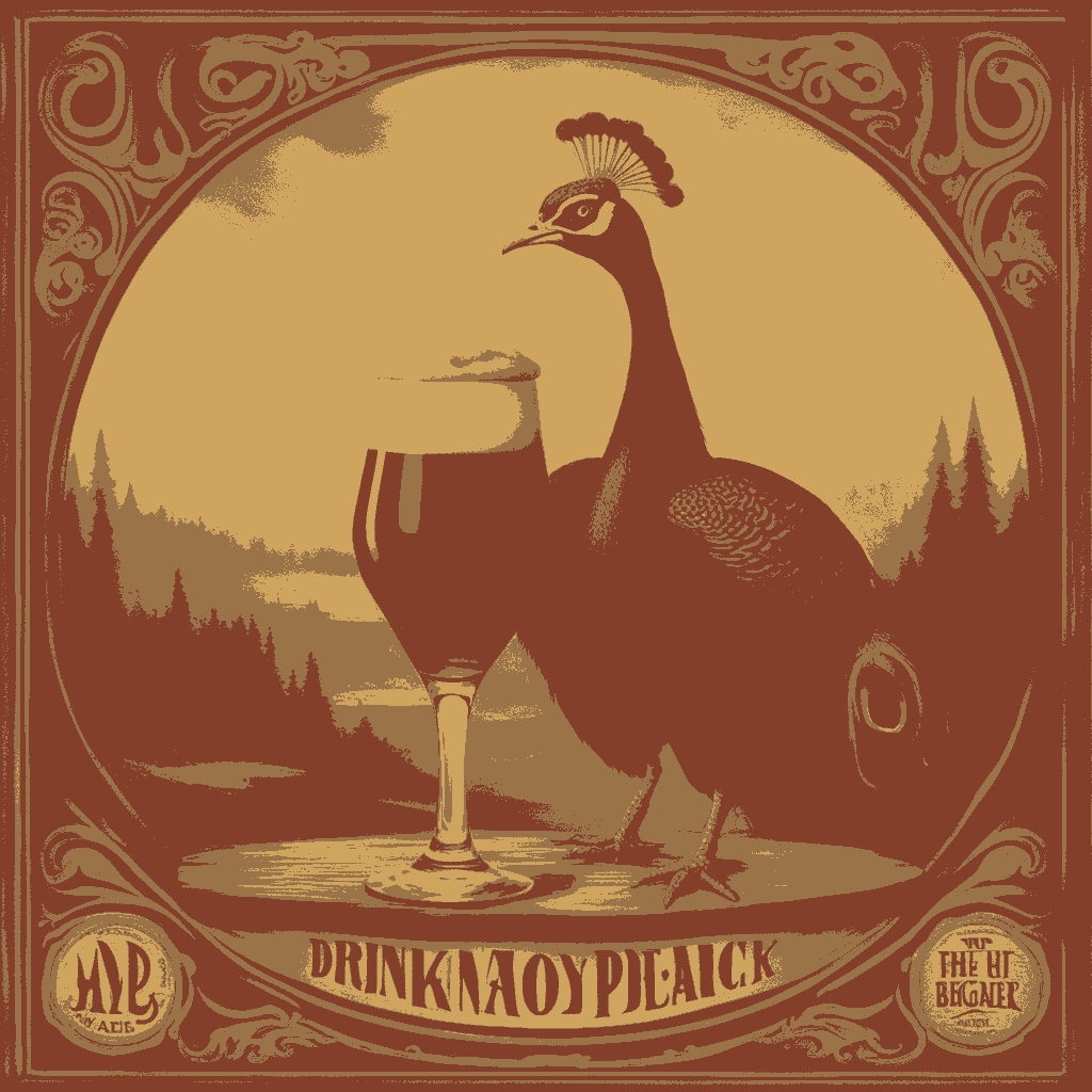 Peacocks Carouse in Oxblood