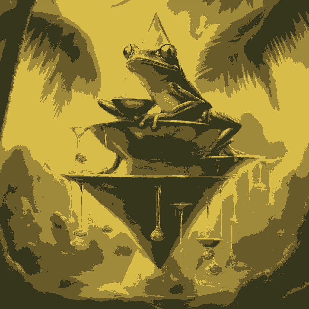 Frogs Saunter in Honey