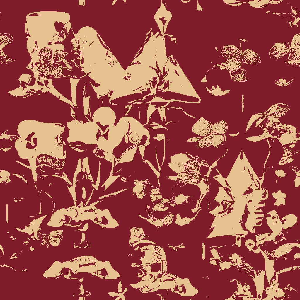 Pandas Carouse in Garnet