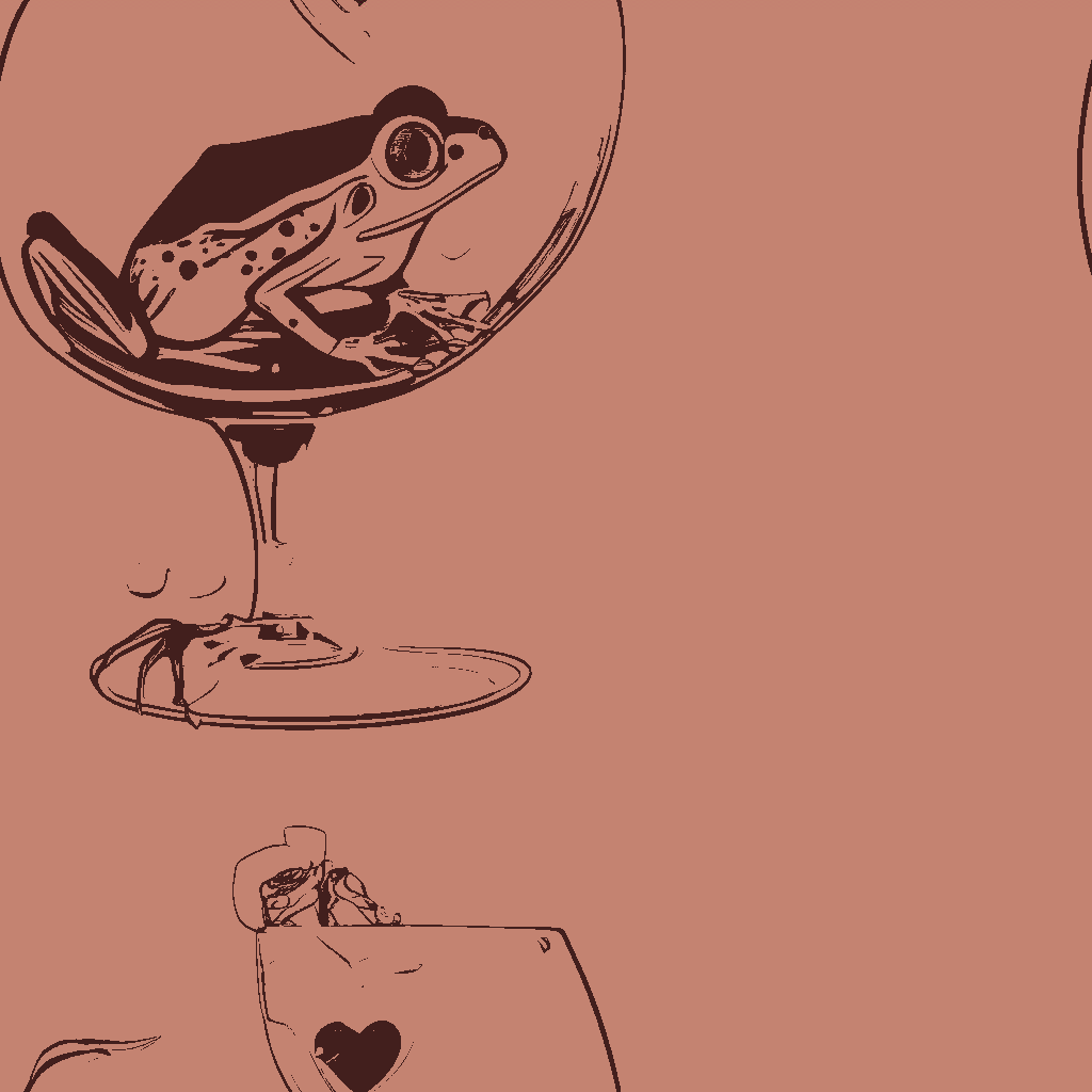 Frogs Soirée in Claret