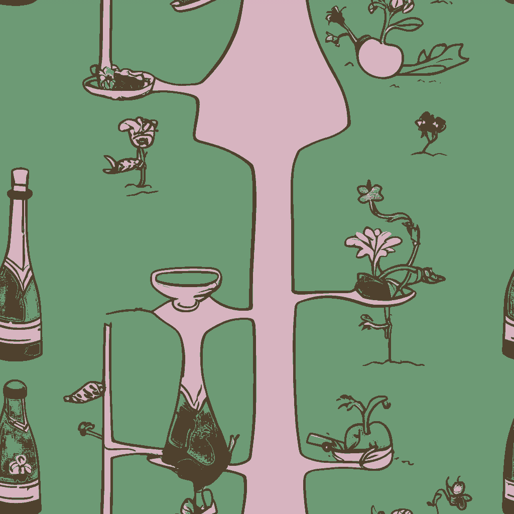Birds Carouse in Sage