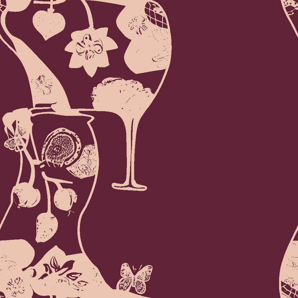 Butterflies Nightcap in Garnet
