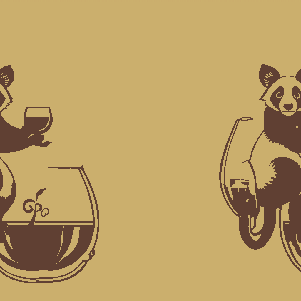 Pandas Soirée in Honey