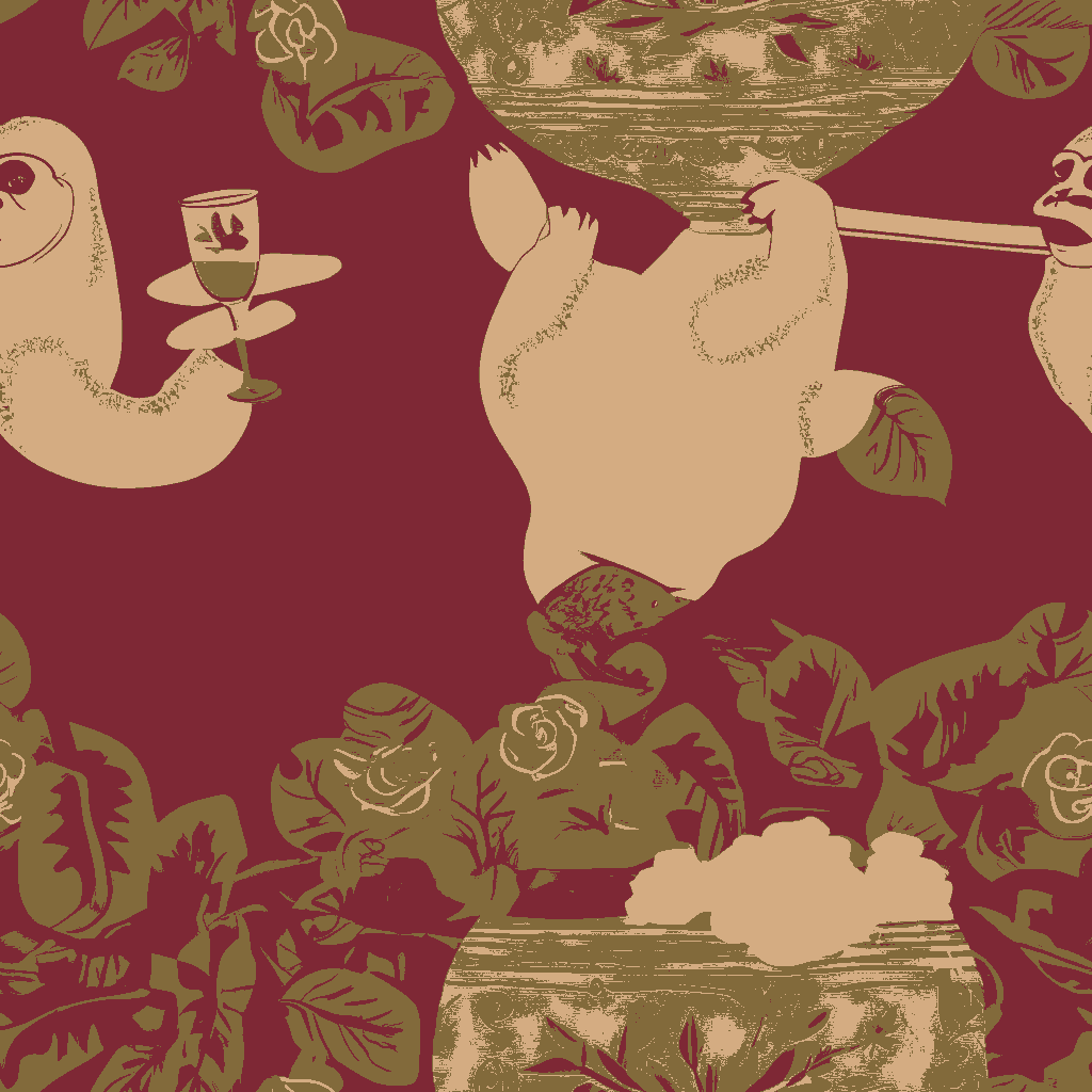Sloths Revel in Garnet