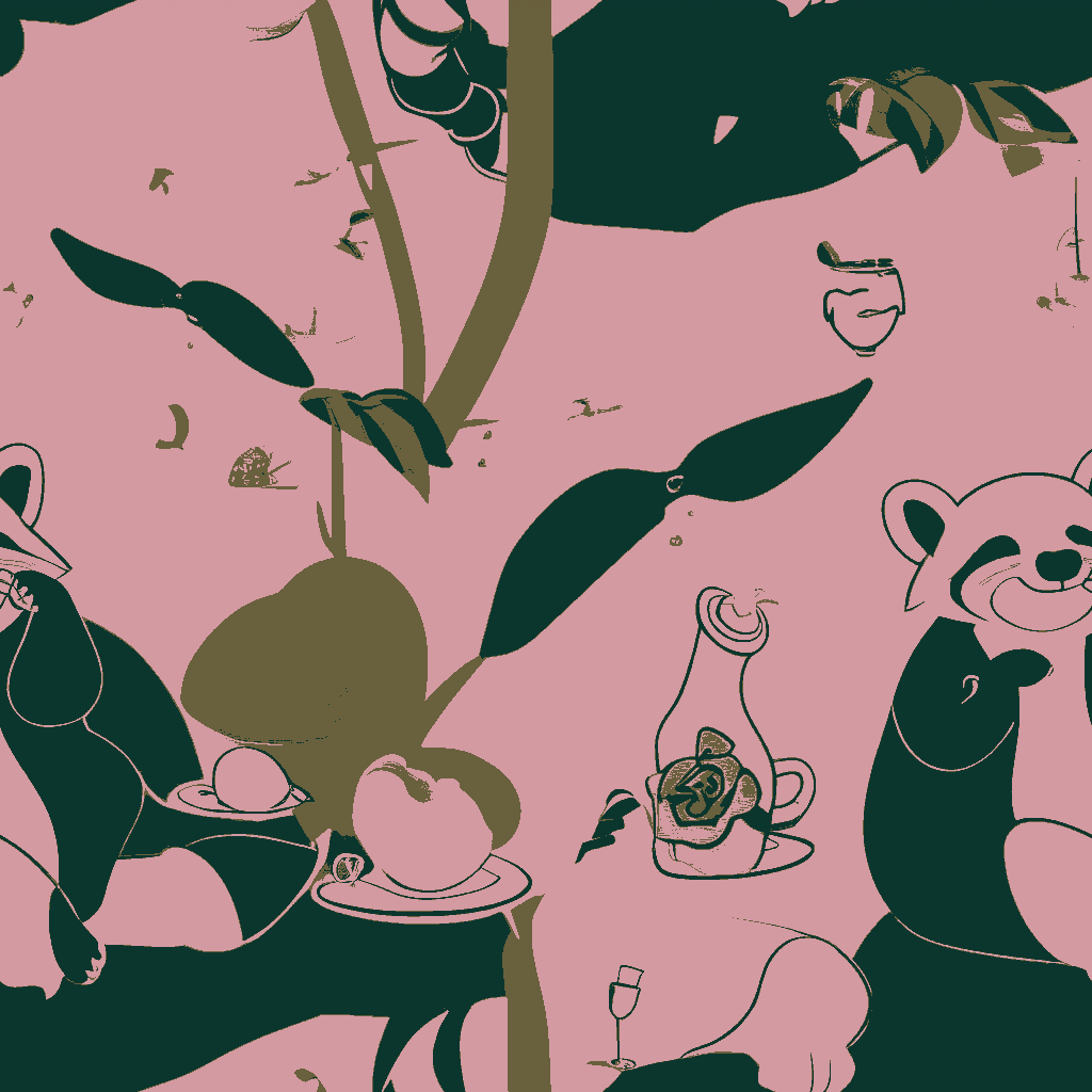 Raccoons Folly in Rose