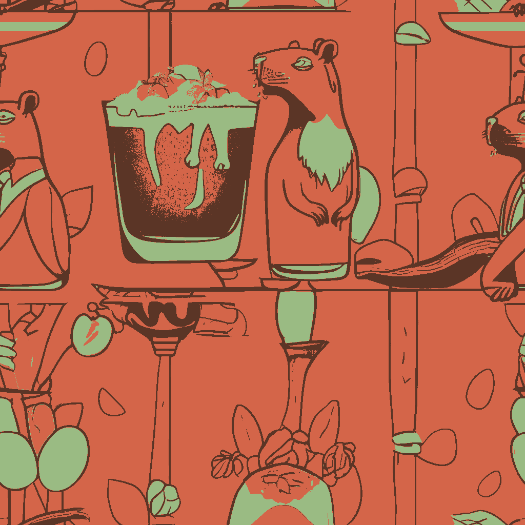 Beavers Bacchanal in Claret