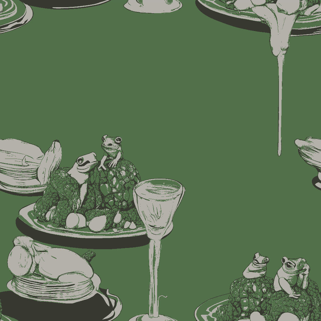 Frogs Bacchanal in Sage