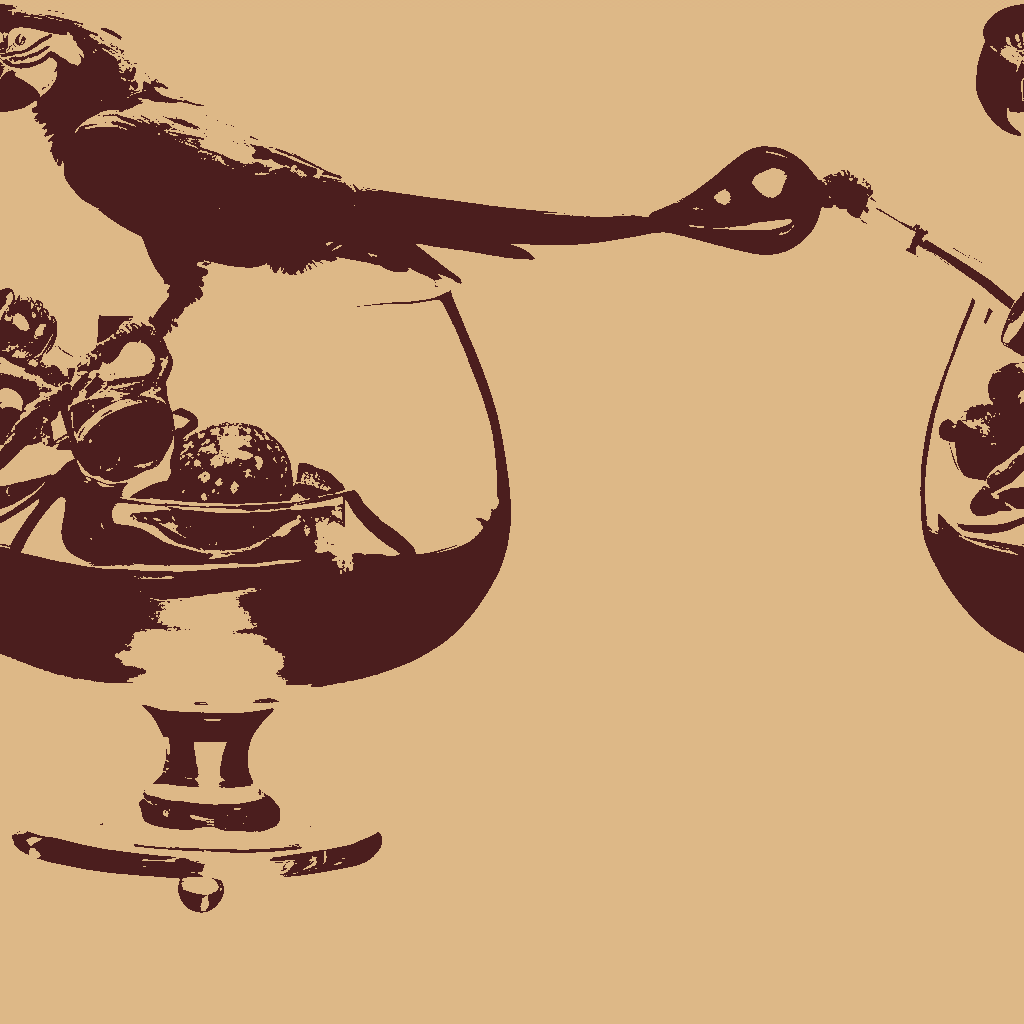 Parrots Nightcap in Apricot
