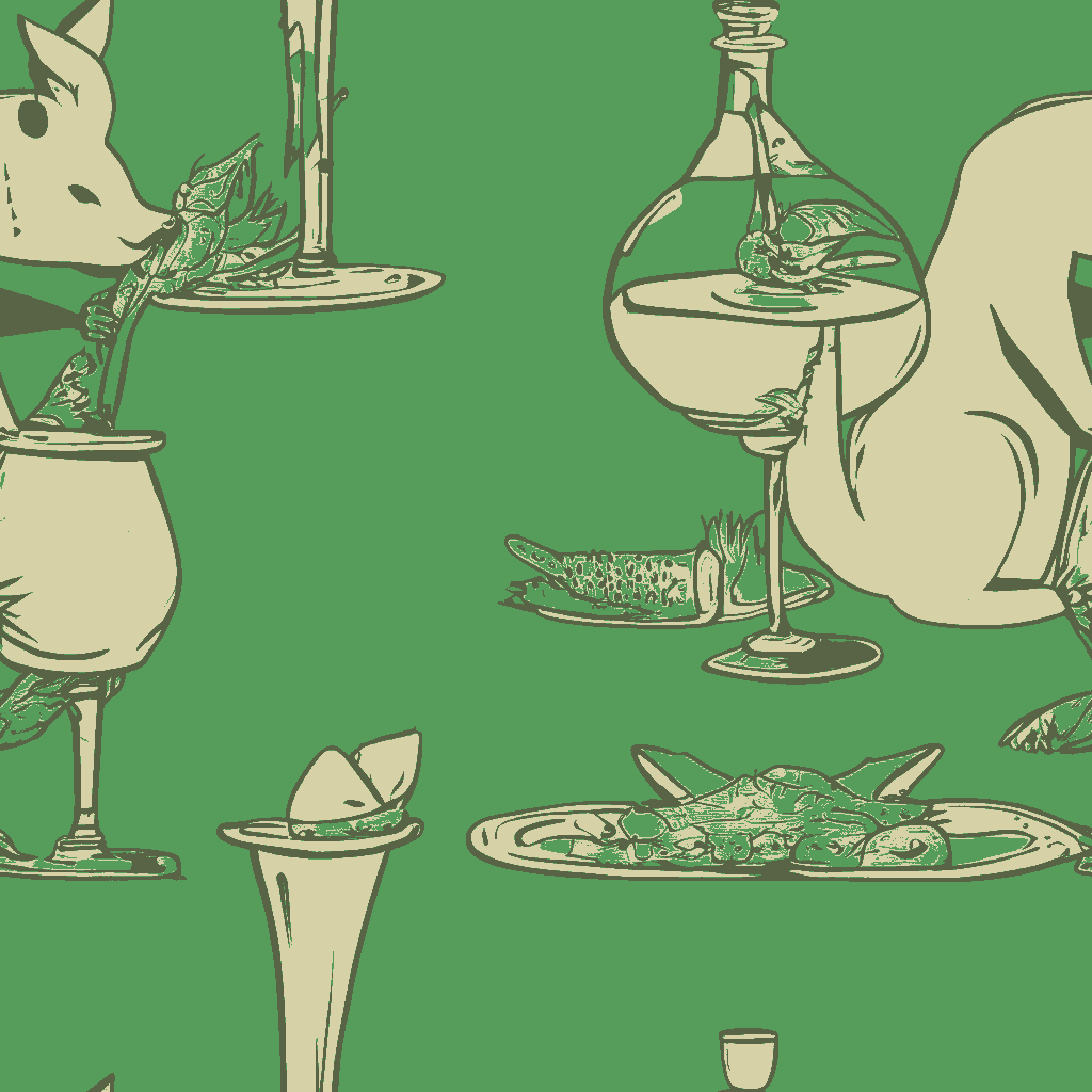 Foxes Toast in Sage