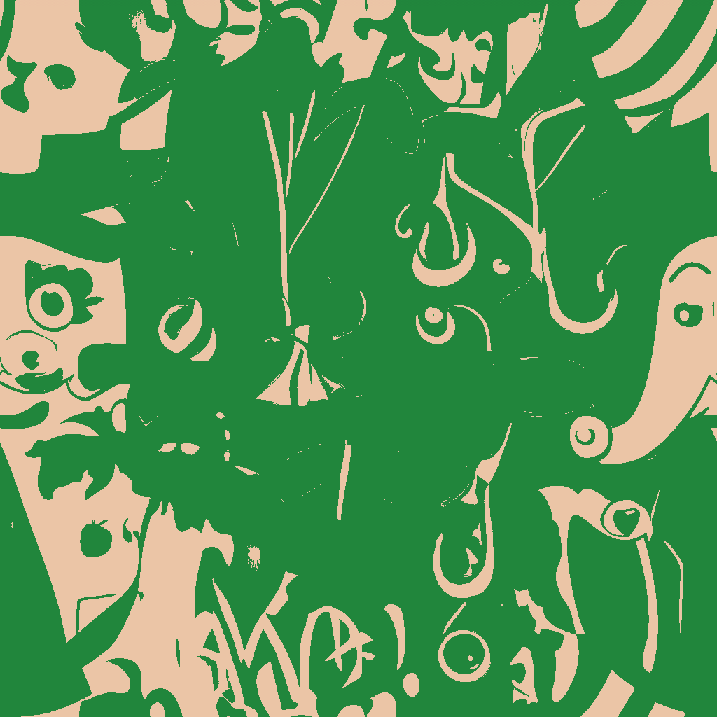 Elephants Tipple in Bottle Green
