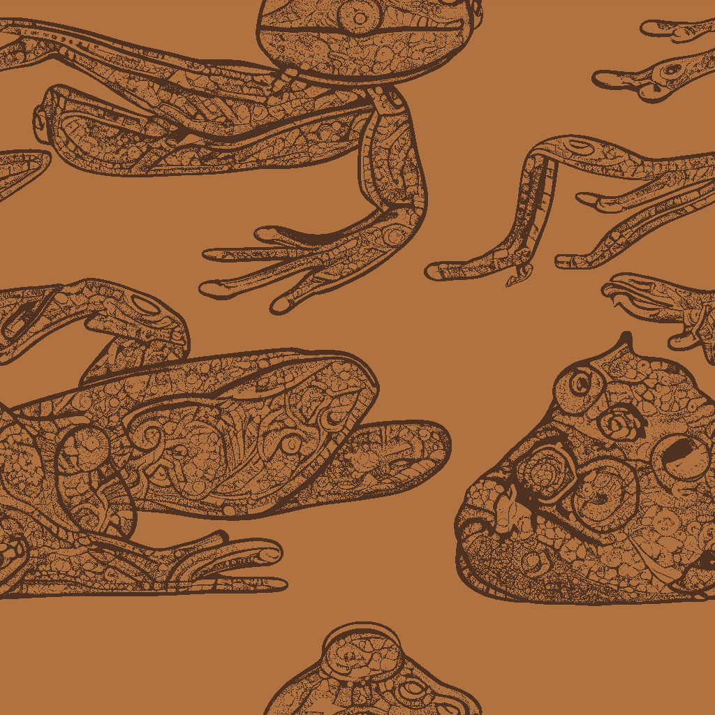 Frogs Revel in Amber