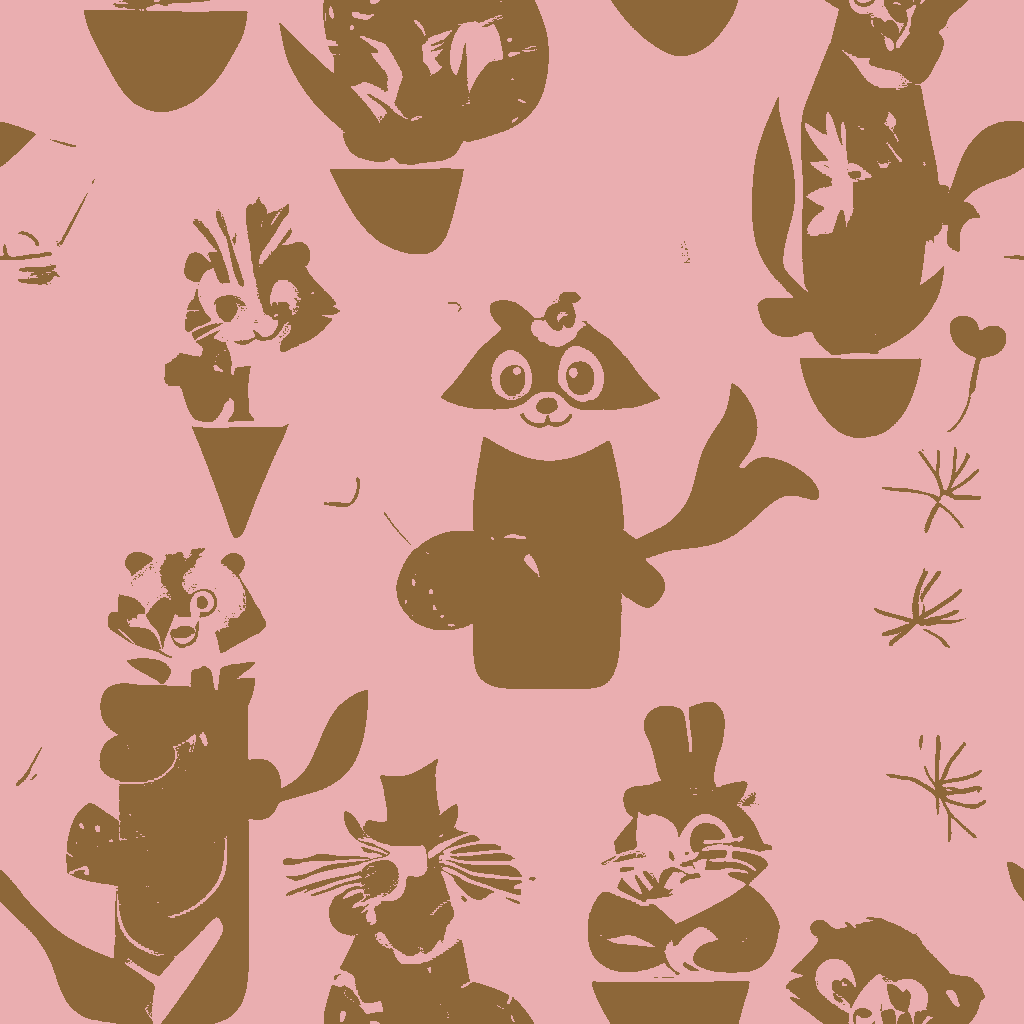Raccoons Soirée in Rose