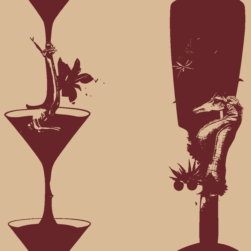 Giraffes Nightcap in Apricot