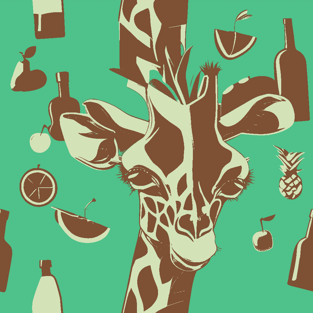 Giraffes Soirée in Sage