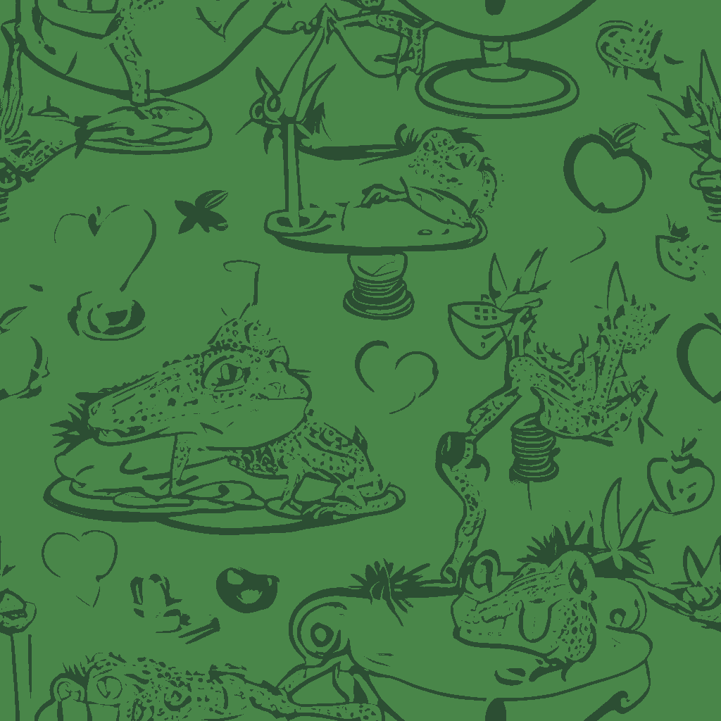 Frogs Carouse in Sage