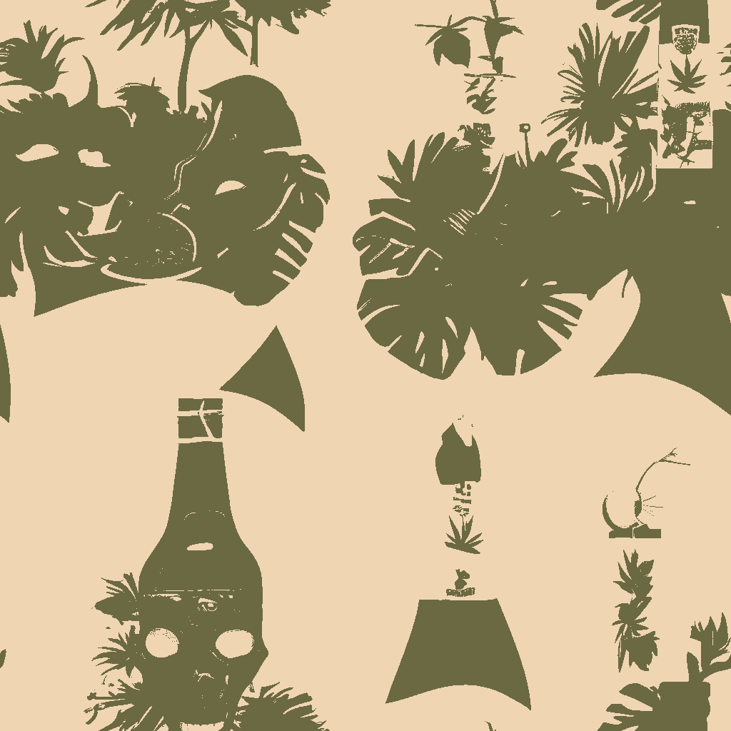 Giraffes Tipple in Apricot