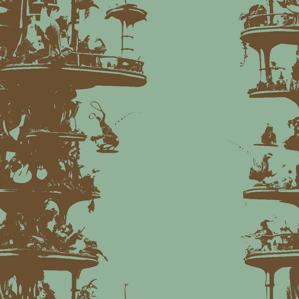 Orangutans Tipple in Celadon