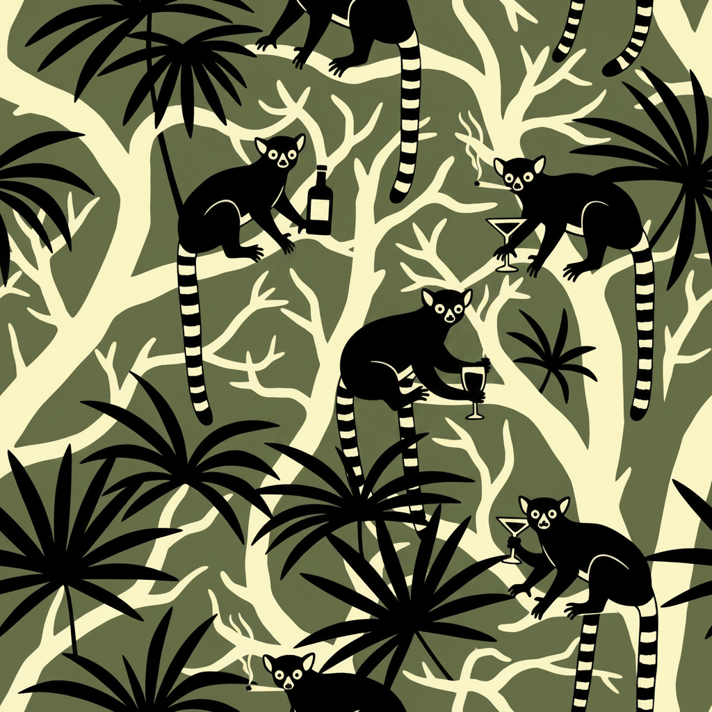 Lemurs Folly in Olive