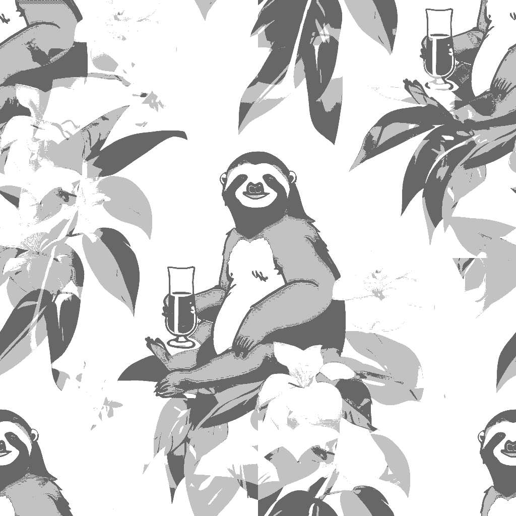 Sloths Saunter in Pewter