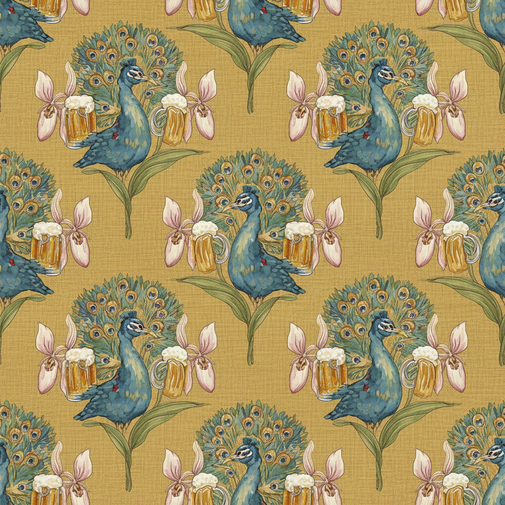 Peacocks Bacchanal in Honey