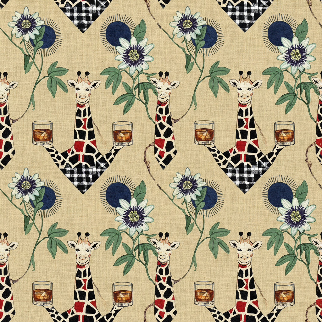 Giraffes Revel in Chamois