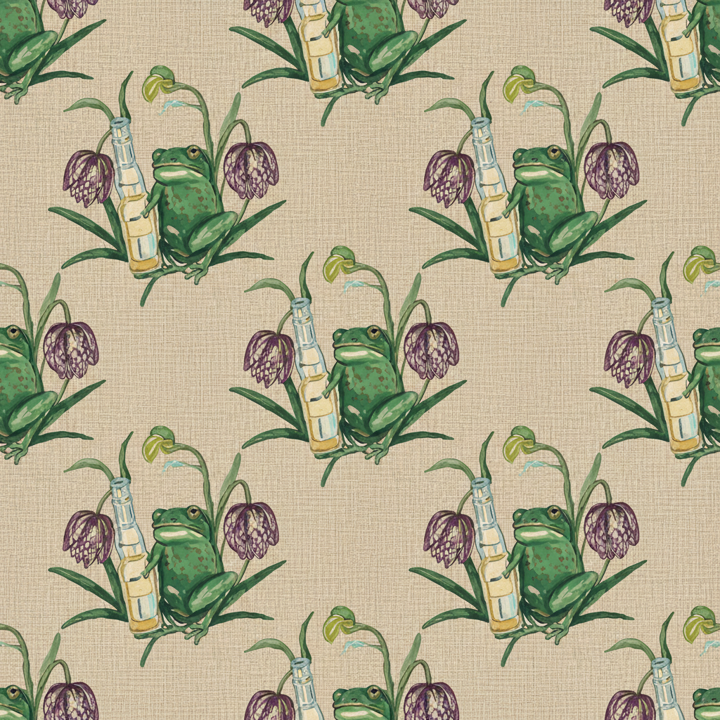 Frogs Bacchanal in Olive