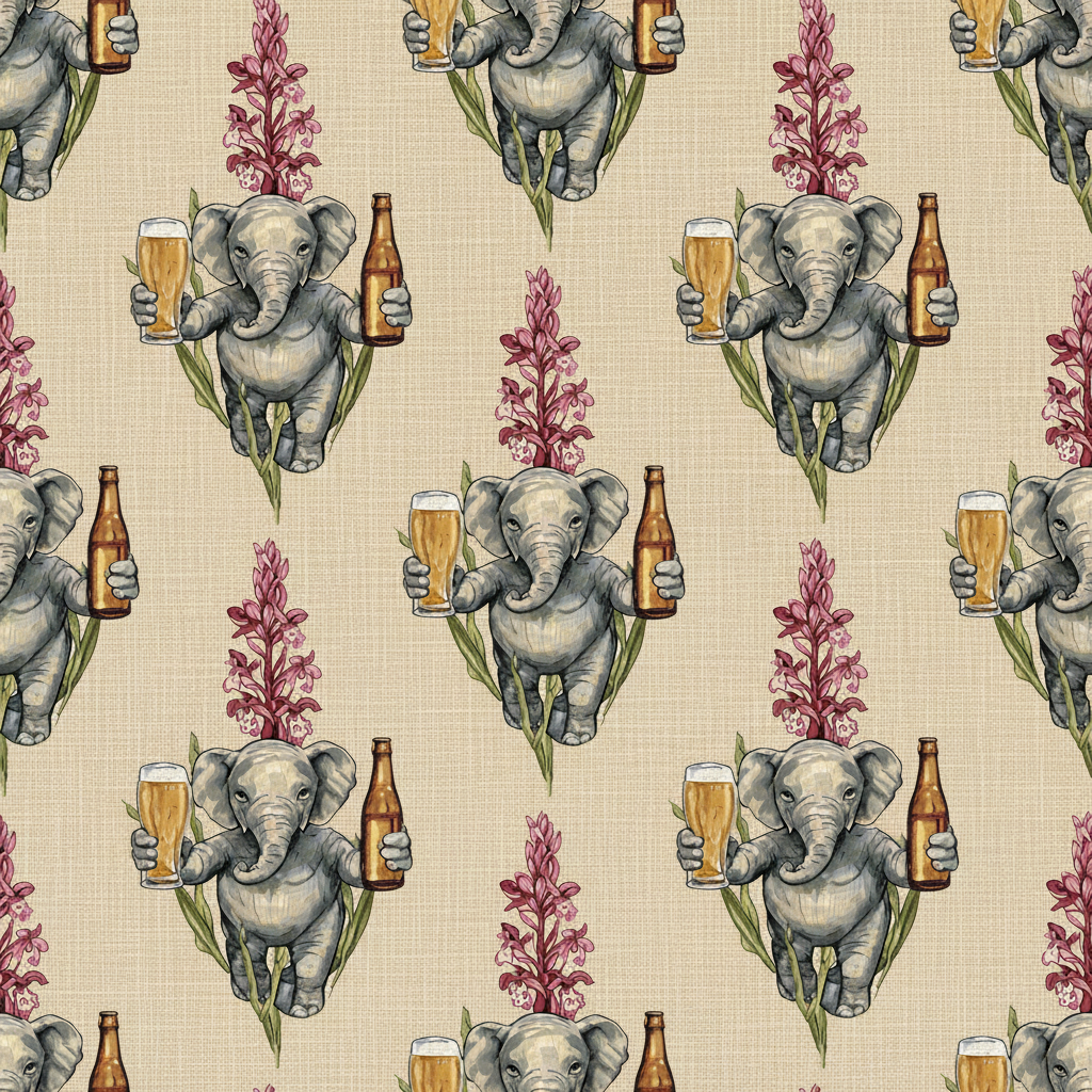 Elephants Toast in Chartreuse