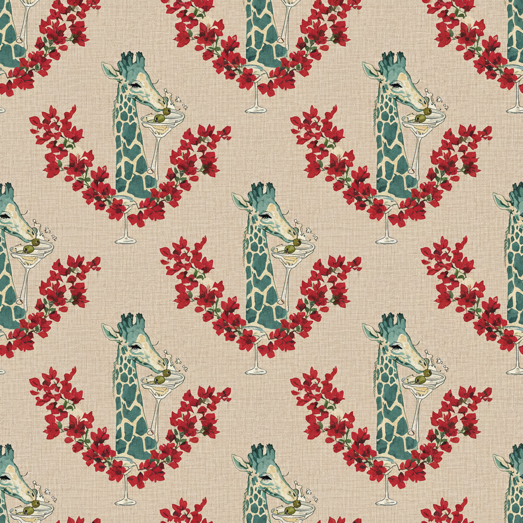 Giraffes Nightcap in Apricot