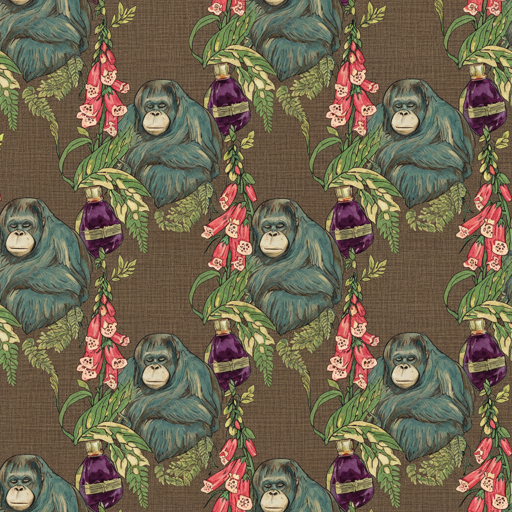Orangutans Spree in Terracotta