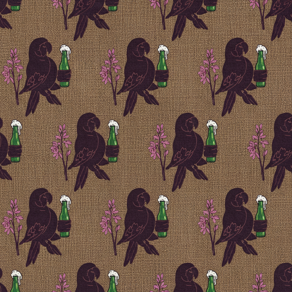 Parrots Spree in Oxblood
