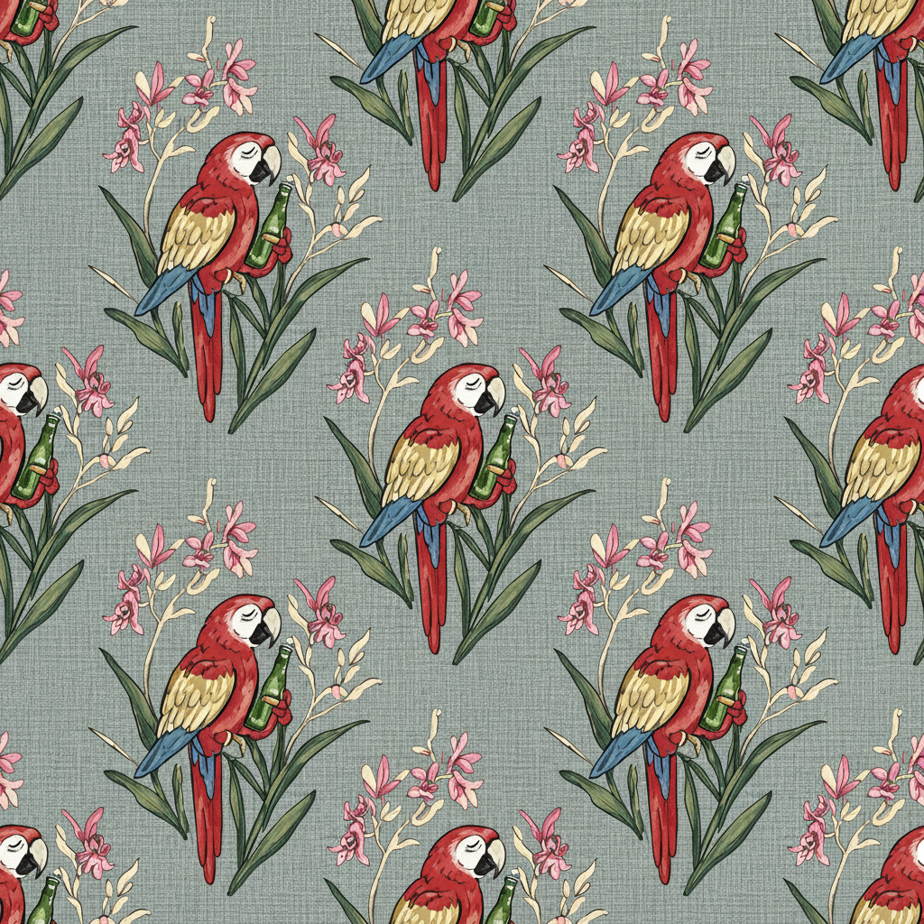 Parrots Tipple in Pewter