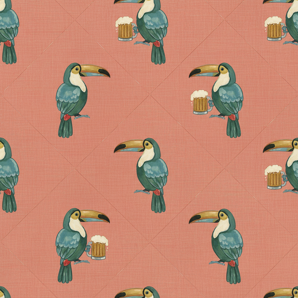 Toucans Tipple in Blush