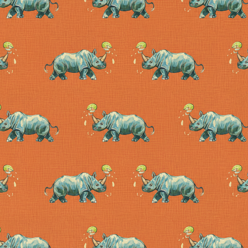 Rhinos Revel in Amber