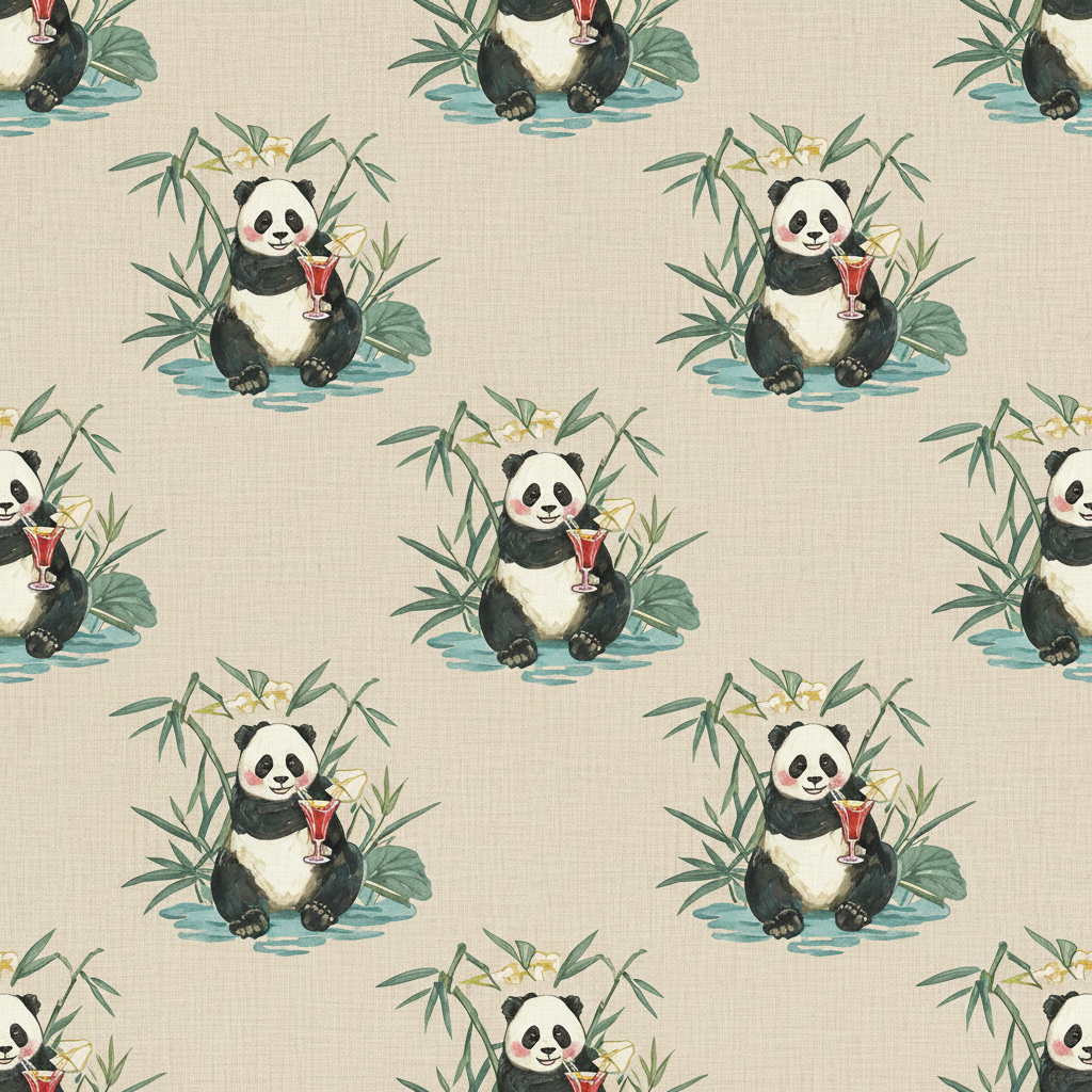 Pandas Carouse in Bottle Green