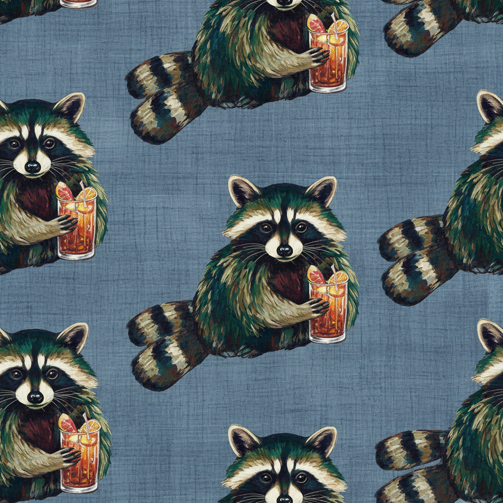 Raccoons Soirée in Eau de Nil