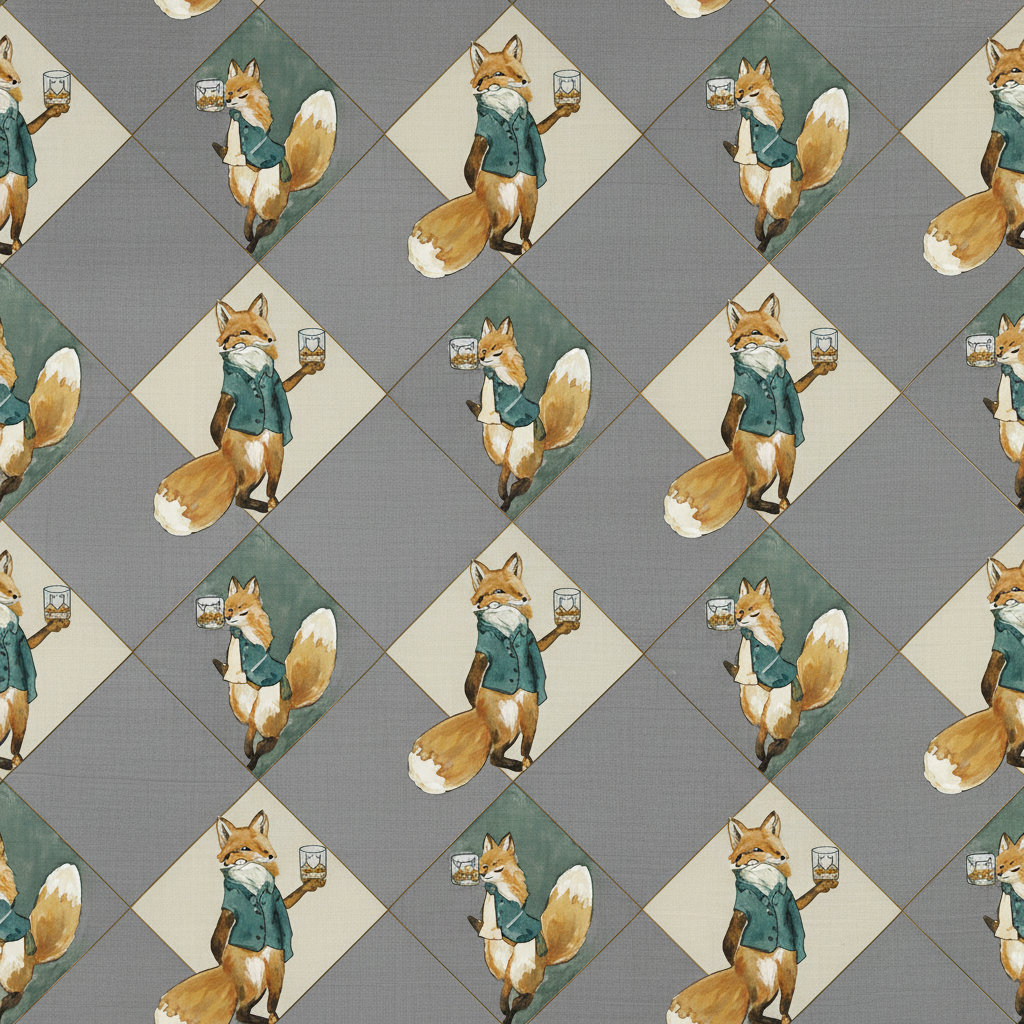 Foxes Toast in Pewter
