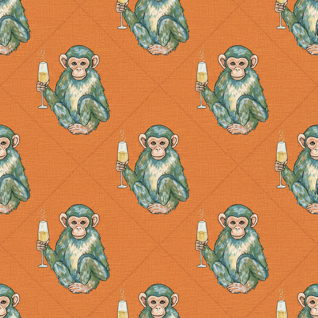 Monkeys Nightcap in Apricot