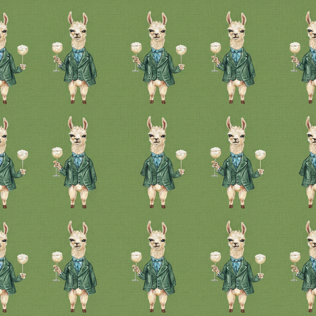 Llamas Nightcap in Olive