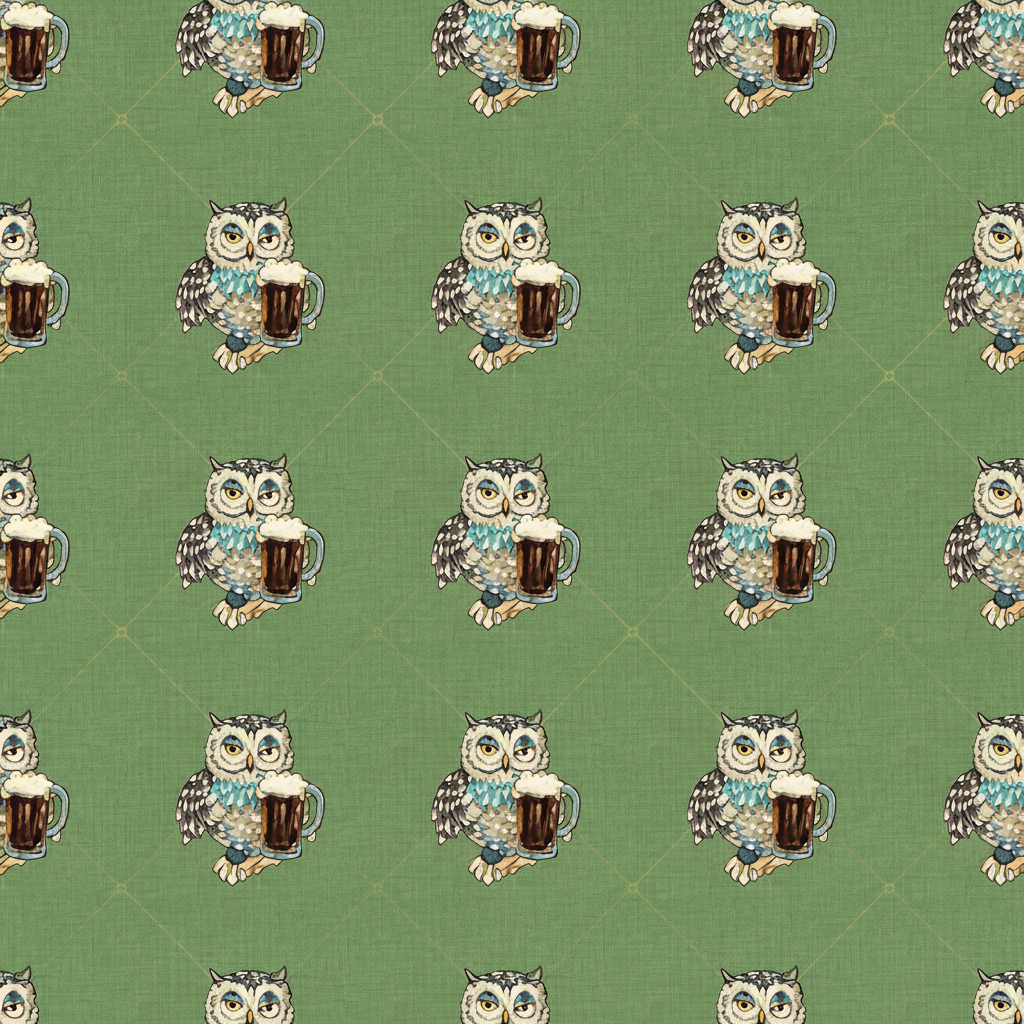 Owls Carouse in Chartreuse