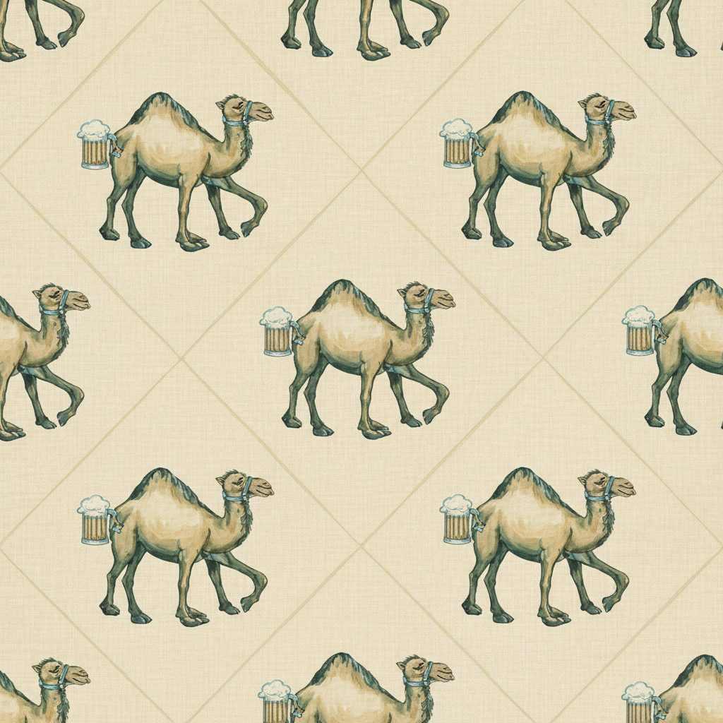 Camels Tipple in Rose