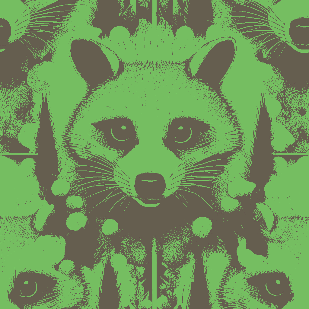 Raccoons Halcyon in Amethyst